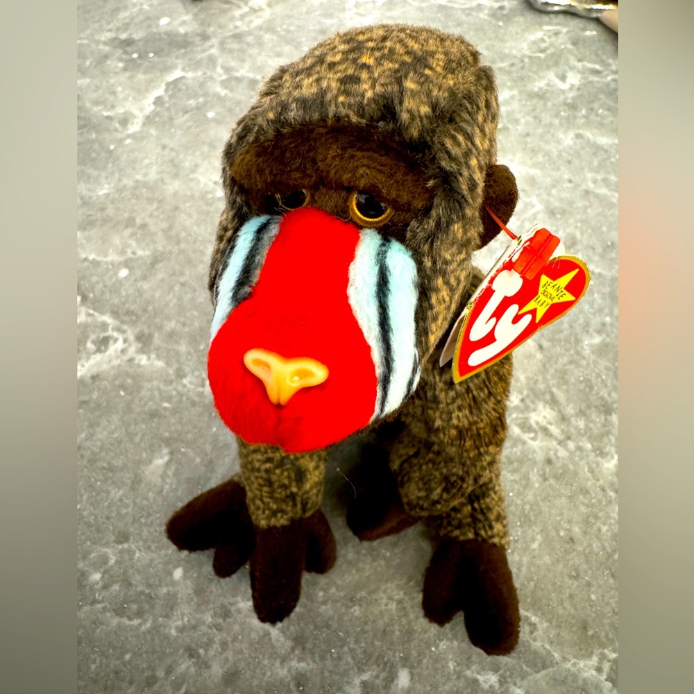 Rare ‘Cheeks’ TY  beanie babies. Retired vintage collectible from 1999.